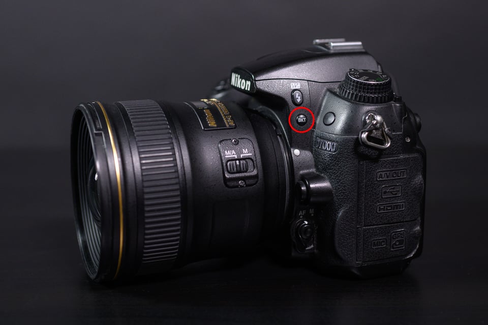 Bracketing Button on Nikon D7000