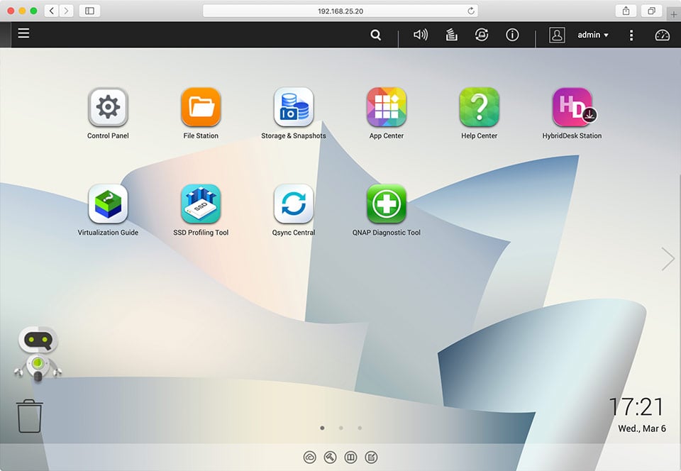 QNAP Main Screen