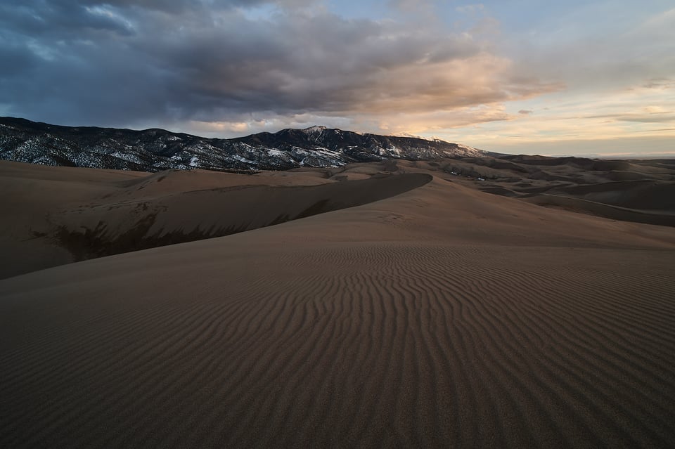 Sunset at 12mm in Great Sand Dunes National Park