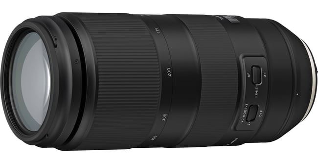 Tamron 100-400mm f4.5-6.3 Side View