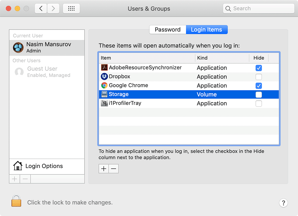 macOS Users and Groups SMB Share