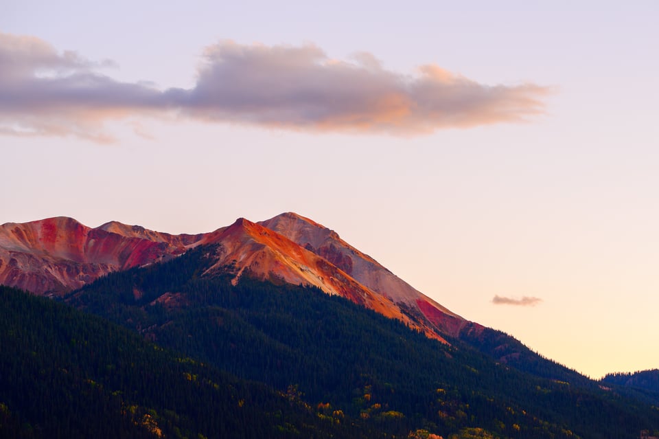 Oversaturated sunset photo