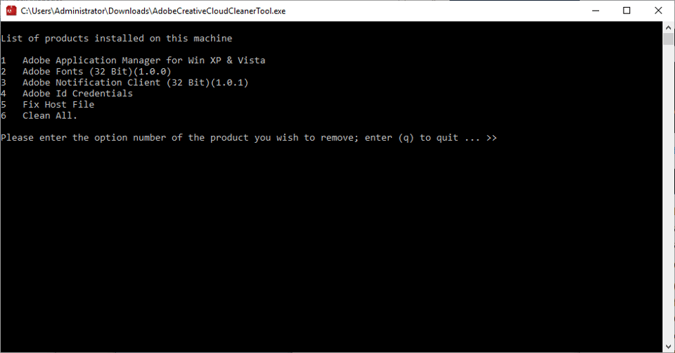 Adobe Creative Cloud Cleaner Installed on Machine