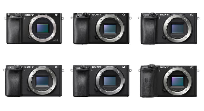 Sony A6000 A6100 A6300 A6400 A6500 A6600 Comparison