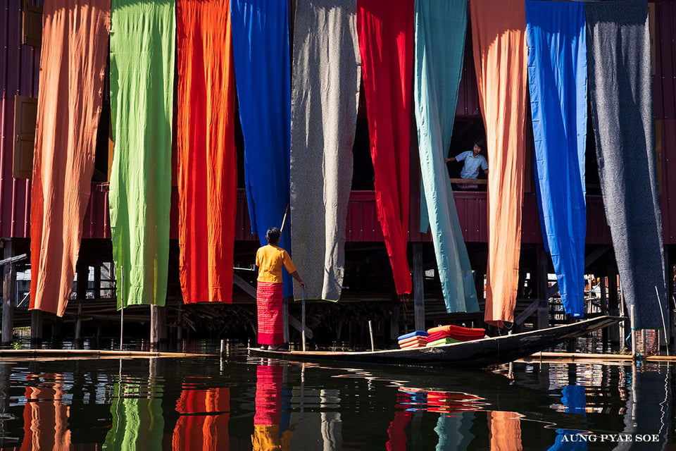 Longyis on Inle