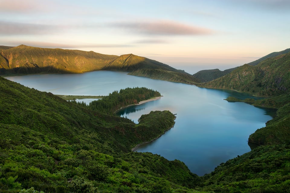 Lake overlook at São Miguel Island, Azores