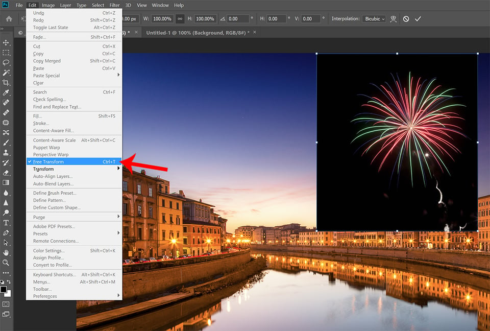 Firework layer in Photoshop