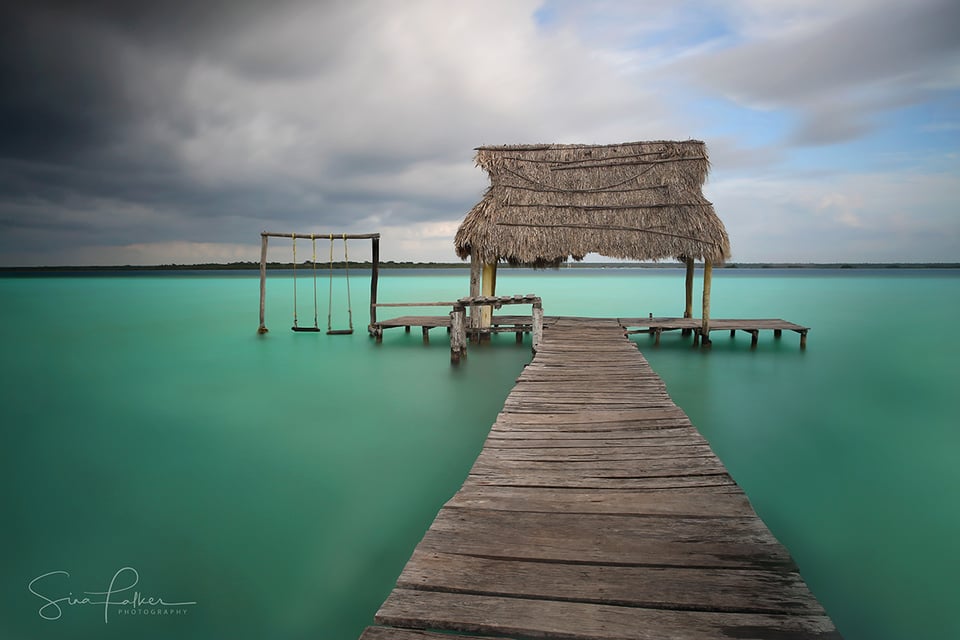 Approaching Thunderstorm – Laguna de los Siete Colores, Bacalar, Mexico