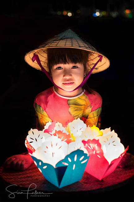 Candle Seller Helper - Hoi An, Vietnam