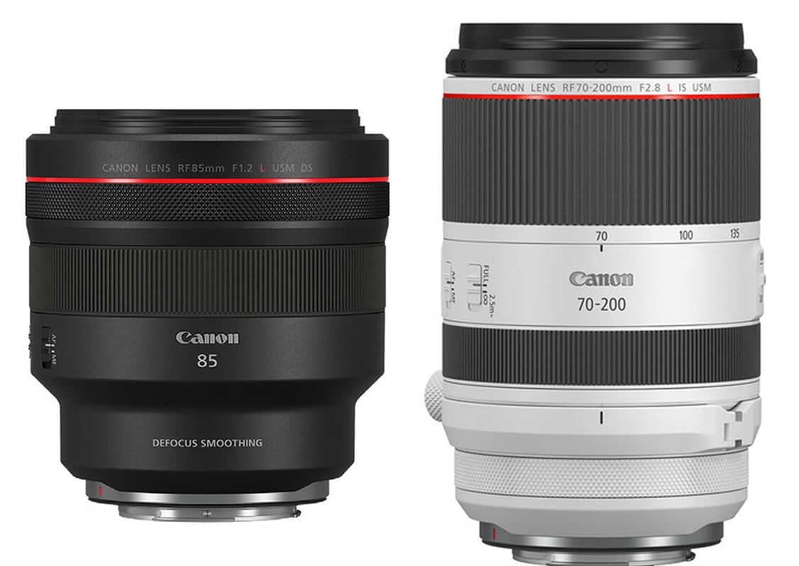 Canon RF 85mm f/1.2 DS and RF 70-200mm f/2.8 Announcements