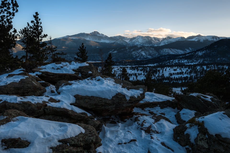 This landscape photo of Rocky Mountain National Park was taken with the 16-35mm f/4.