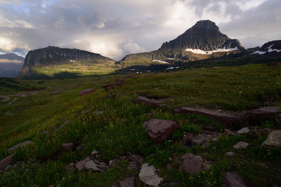 This landscape photo from Glacier National Park in Montana was taken with the Zeiss Milvus 21mm f/2.8.
