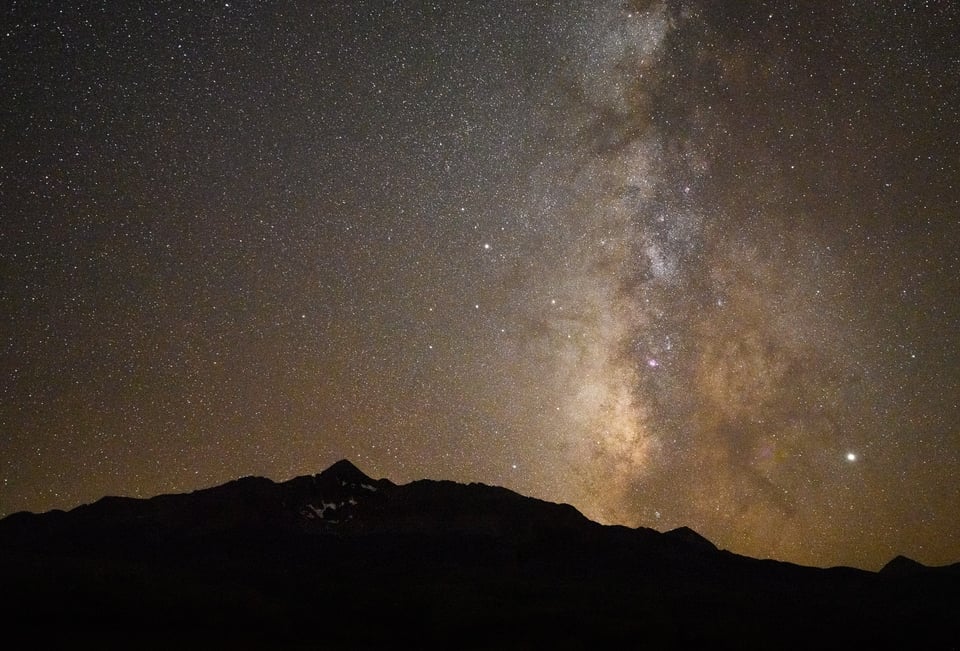 I took this sharp Milky Way photo at with the Nikon Z camera system.
