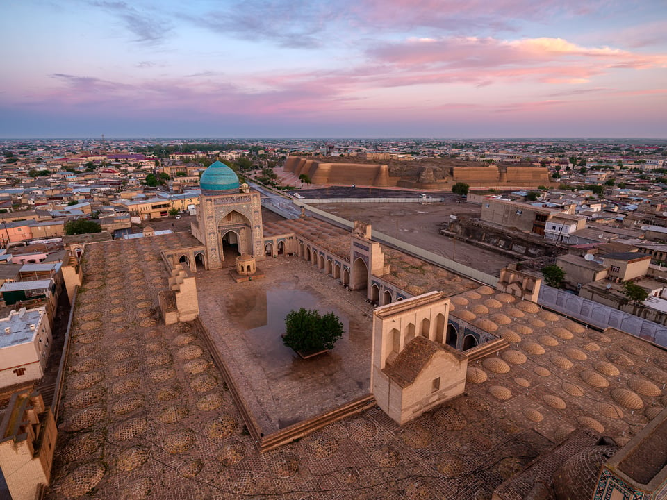 Poi Kalon Mosque view from the Minaret