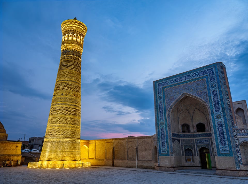 Poi Kalon Mosque and Minaret in Bukhara