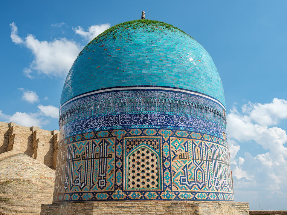 A blue dome in Chor-Bakr Mosque