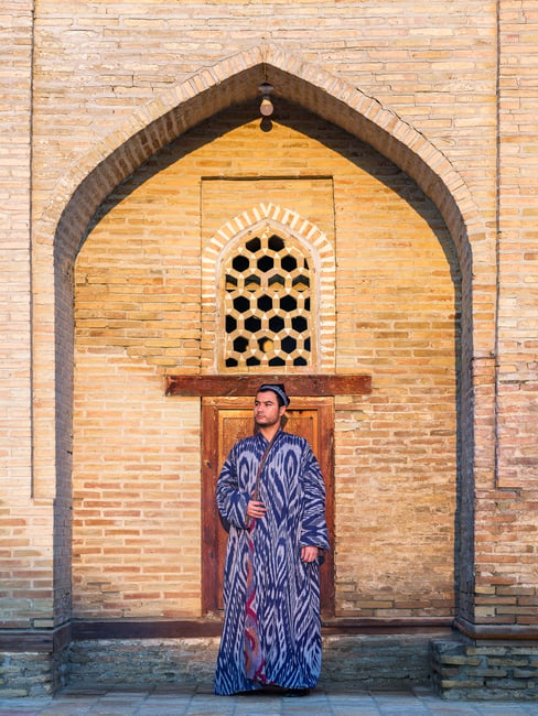 Portrait of a man in Bukhara