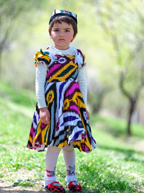 A portrait of an Uzbek girl