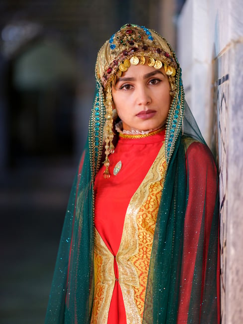 A portrait of a female performer, Samarkand, Uzbekistan