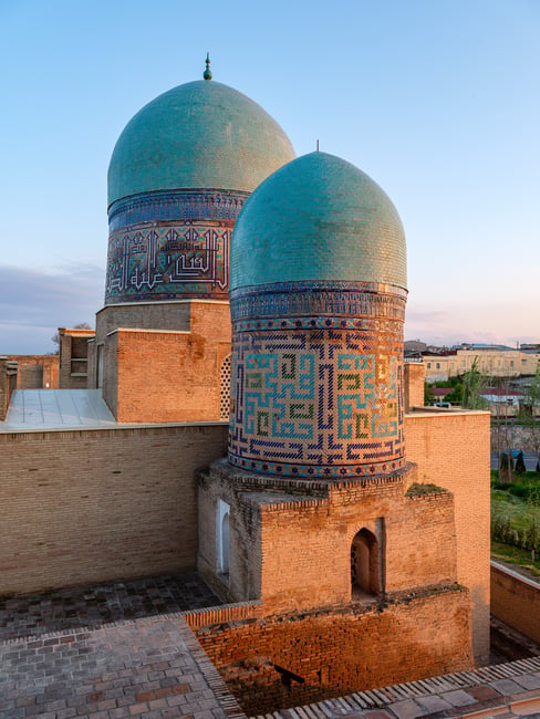 Dual domes of Shah-i-Zinda, Samarkand