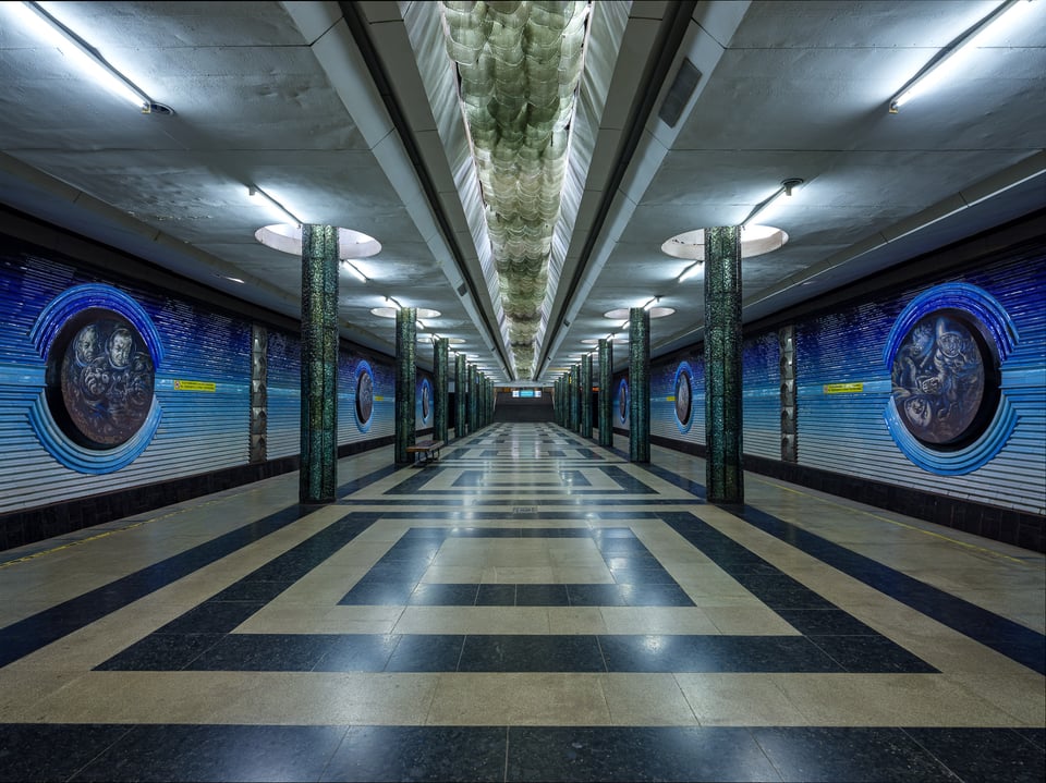 Cosmonauts station in Tashkent Metro