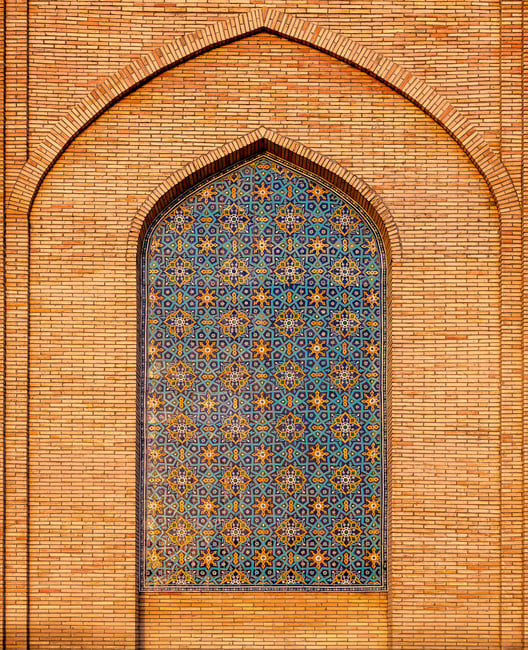 One of the walls of the Khast Imam Complex