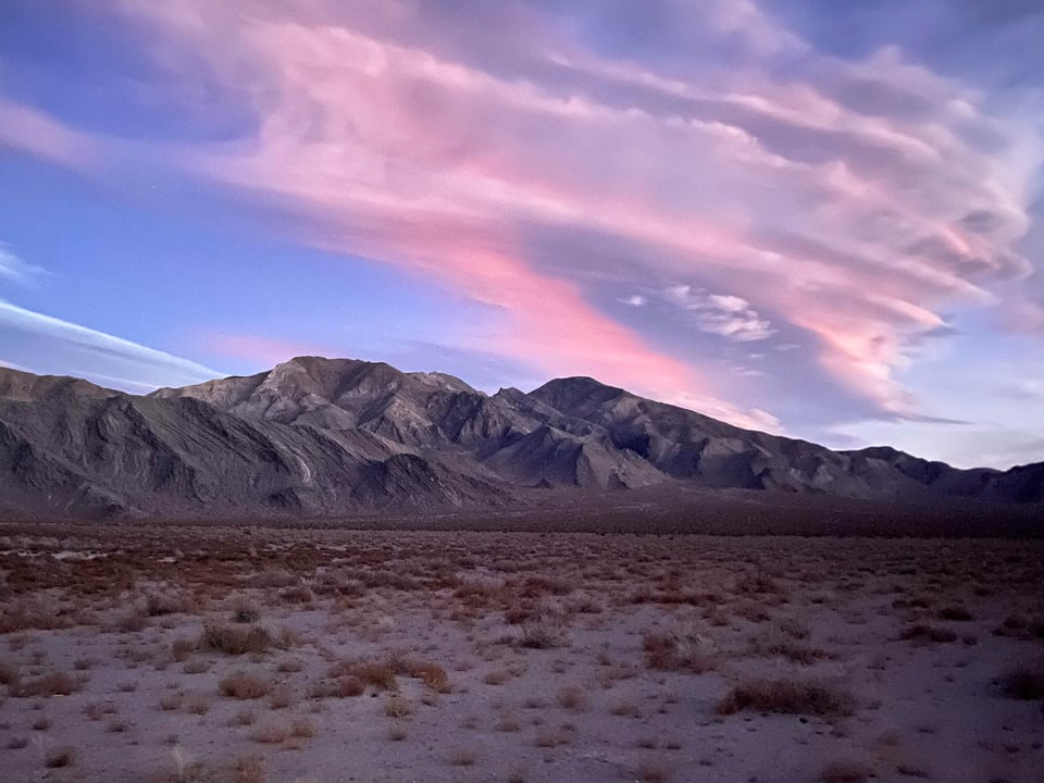 Secondary Sunset in Racetrack Playa