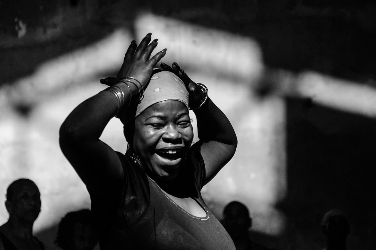 Cuba Black and White Female Portrait