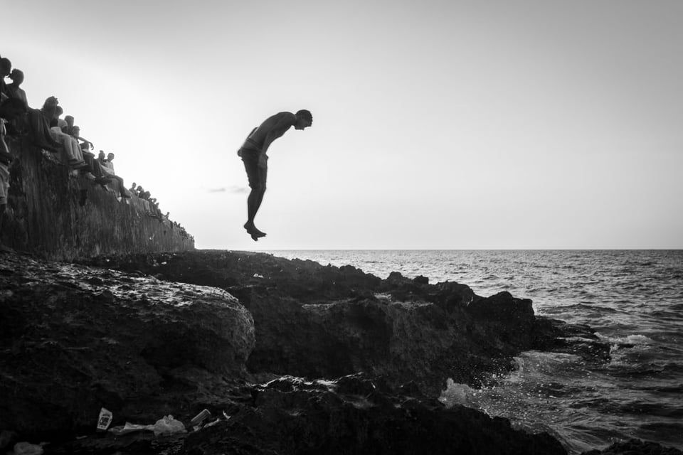 Cuba Male Silhouette in Air