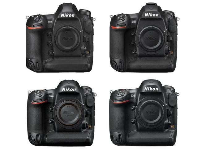 Nikon D6 vs D5 vs D4s vs D4