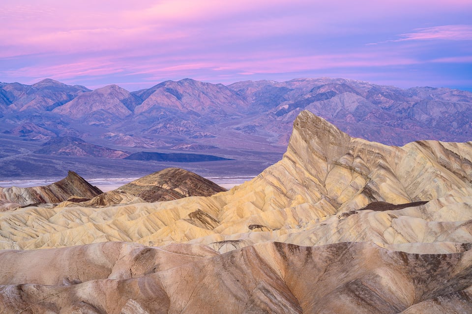 An image of Zabriskie Point, Death Valley National Park
