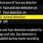 Nikon Z Animal Detection