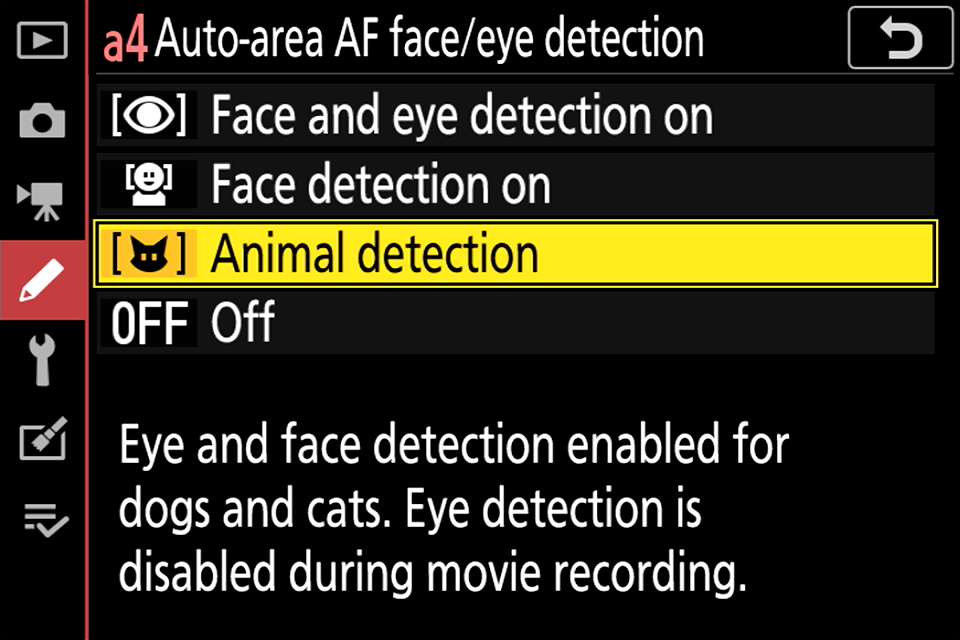 Nikon Z Animal Detection