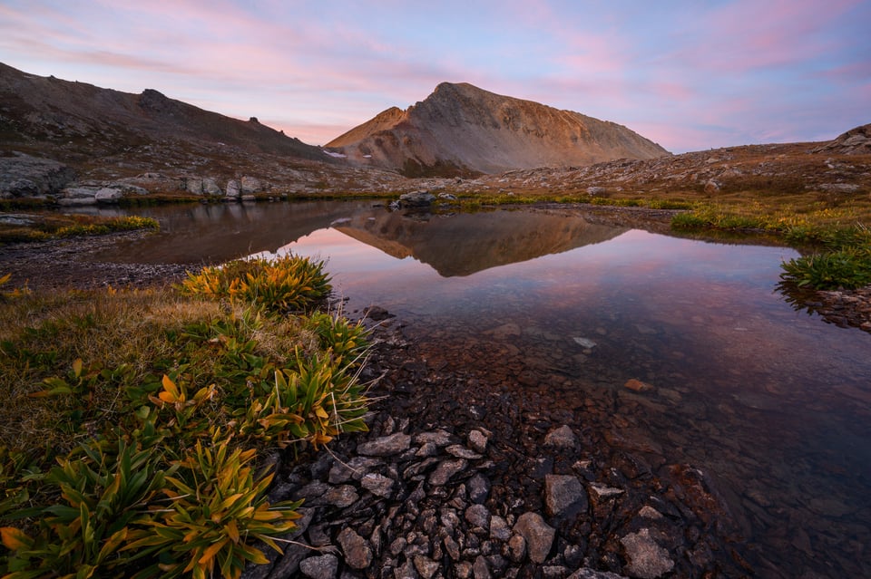 Peaceful landscape after sunset taken with Nikon Z 7
