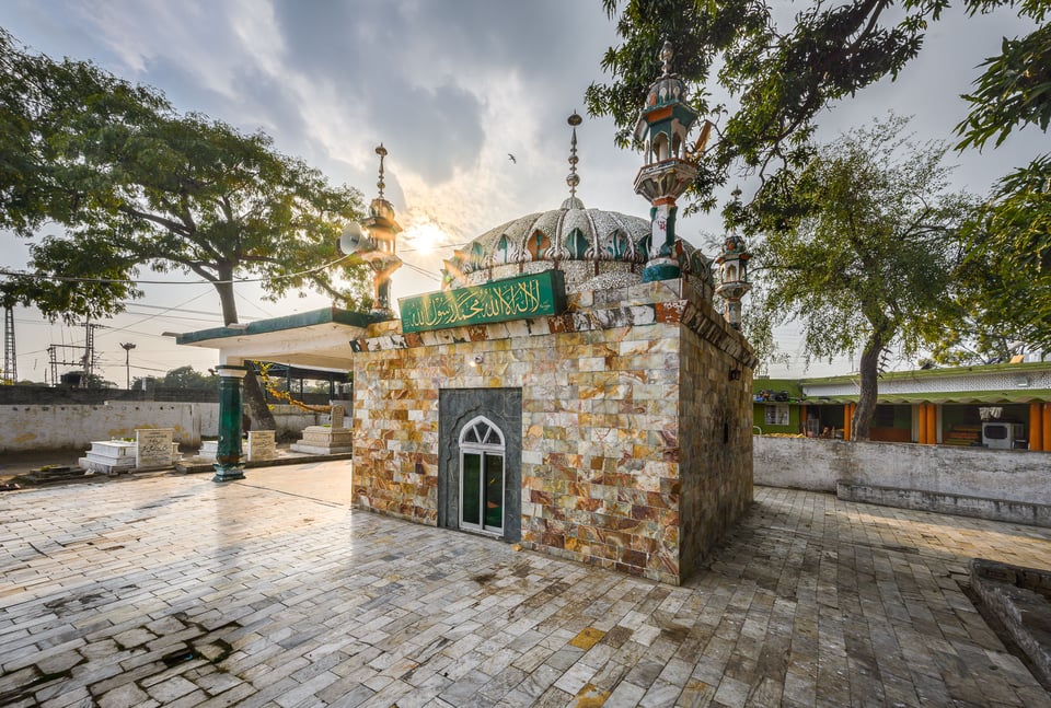 A smaller shrine outside the main structure