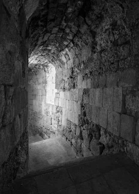 Amphitheater in Jerash, Black and White HDR, Nikon D780 Sample Photo