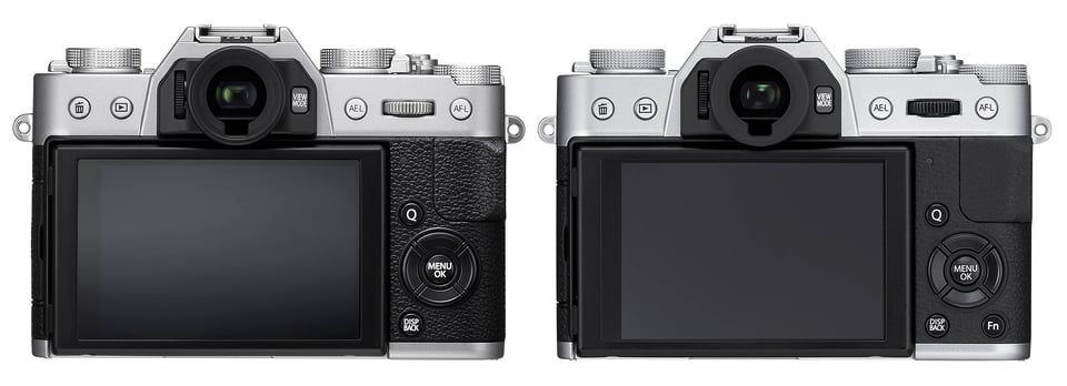 Fuji X-T20 vs X-T10 Back