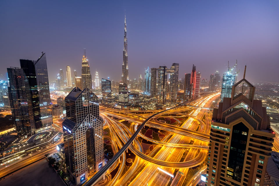 Dubai at Night, captured with Fuji XF 8-16mm f/2.8 R LM WR