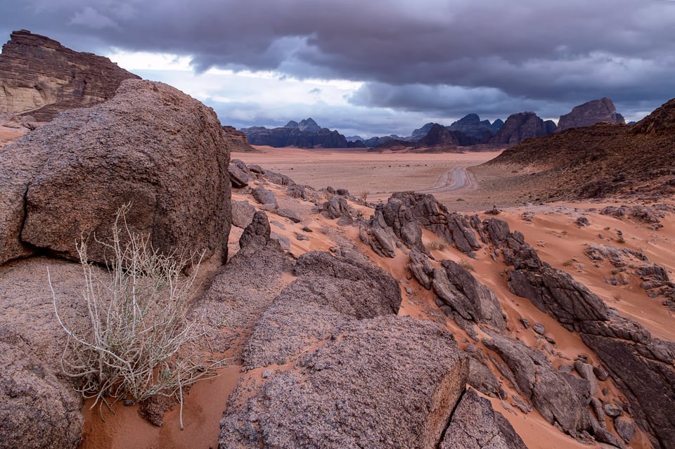 Wadi Rum at sunset, captured with fuji XF 16-80mm f/4 R OIS WR