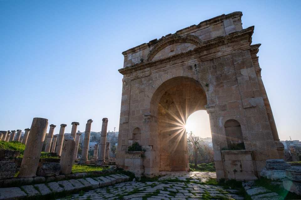 Jerash at Sunrise in Jordan, Nikon D780 and Tamron 17-35mm f2.8-4