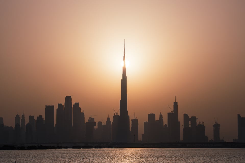 Nikon D780 Dubai Skyline at Sunset