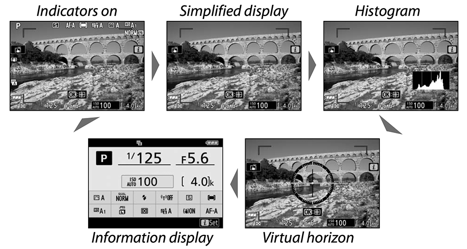 Nikon Z50 DISP Options