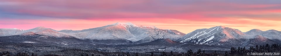 Cannon Mountain and Lafayette Mountain Stunning Sunset