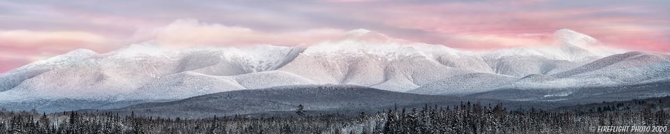 Presidential Range Mount Washington Stunning Sunset