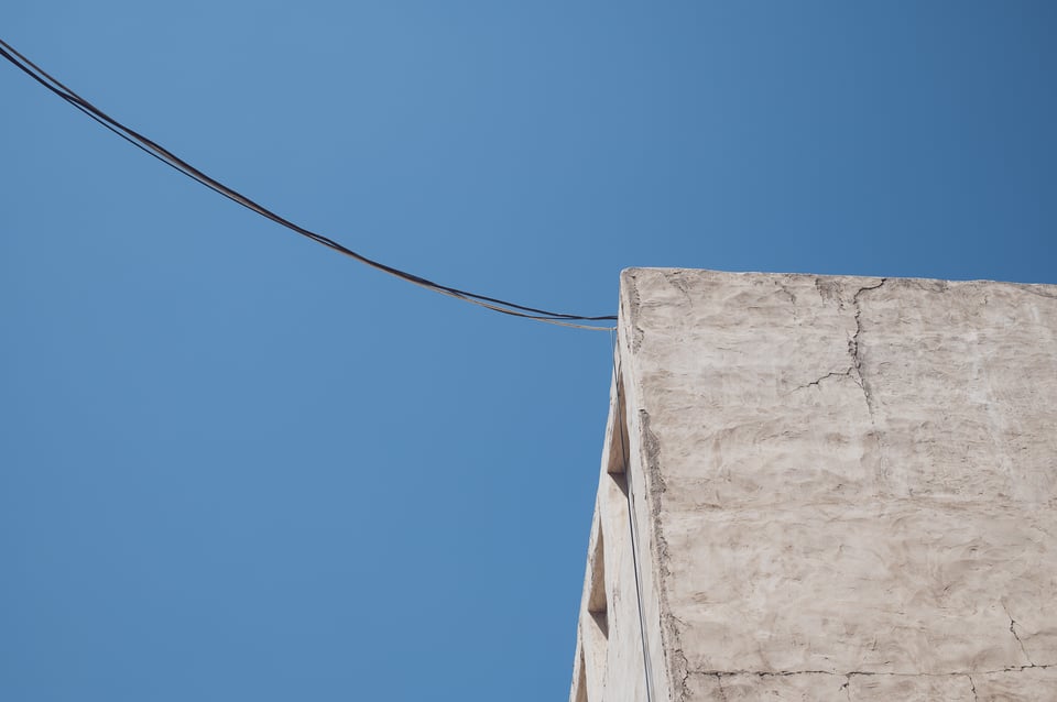 Wire and Old Building, Nikon D780