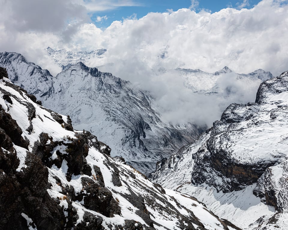 Fresh snow on the mountains 04