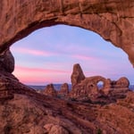 Turret Arch Through Window Arch