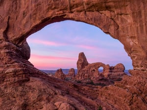 Turret Arch Through Window Arch