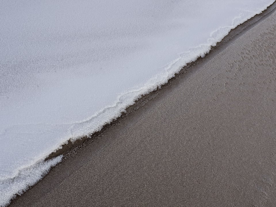 Sand Dunes with Snow