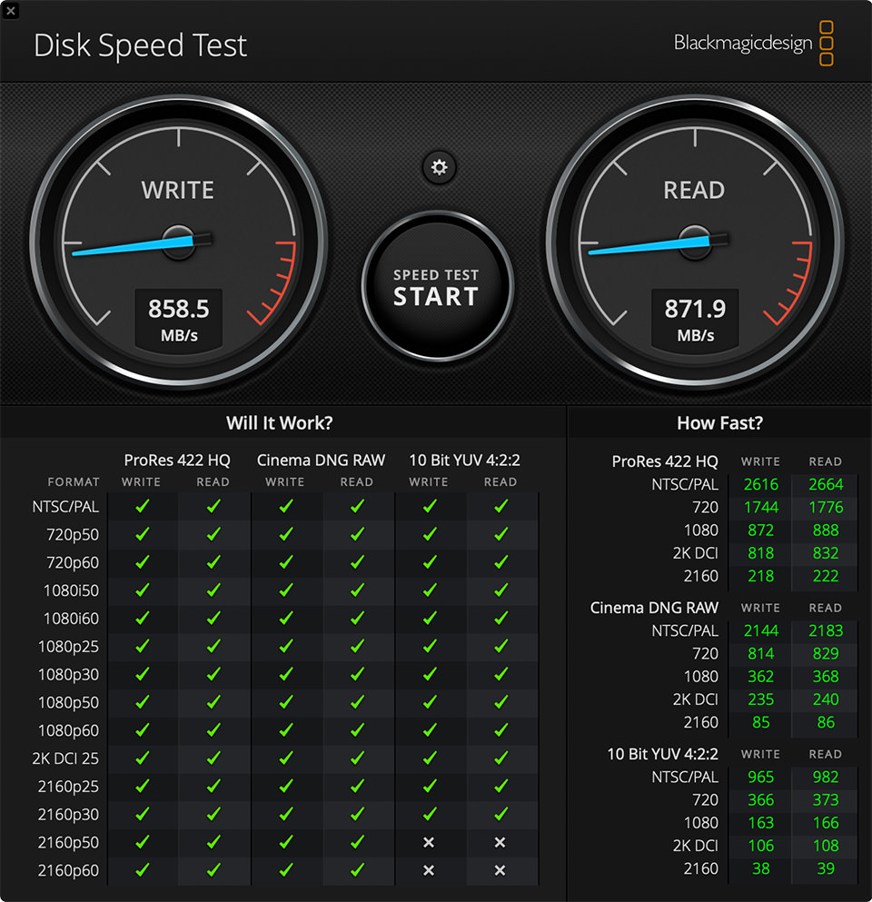 Lexar 128 GB CFexpress Blackmagic Test